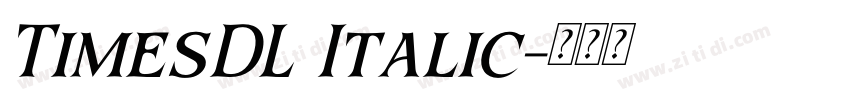TimesDL Italic字体转换